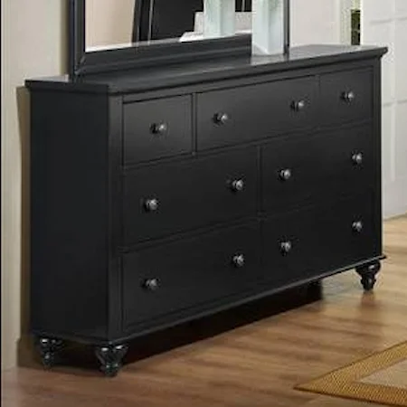 7-Drawer Transitional Dresser